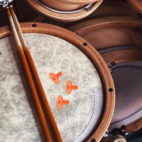 10pcs Orange Plastic Cymbal Sleeves Replacement for Drum Kits Flanged Tubes Drum Hardware Guard Parts Compatible with Professional in Saudi Arabia
