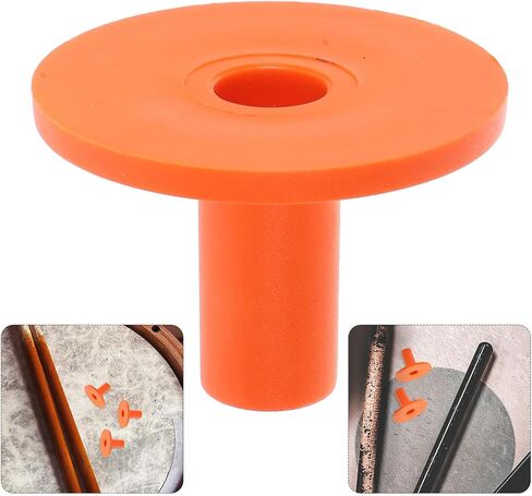 10pcs Orange Plastic Cymbal Sleeves Replacement for Drum Kits Flanged Tubes Drum Hardware Guard Parts Compatible with Professional in Saudi Arabia