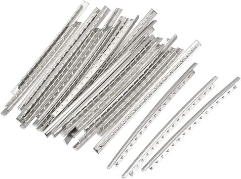 Electric Bass Fret Wire Guitar Fretboard 24 Fret 2.9mm Silver Tone for Bass Fingerboard Replacement, Pack of 24 in Saudi Arabia