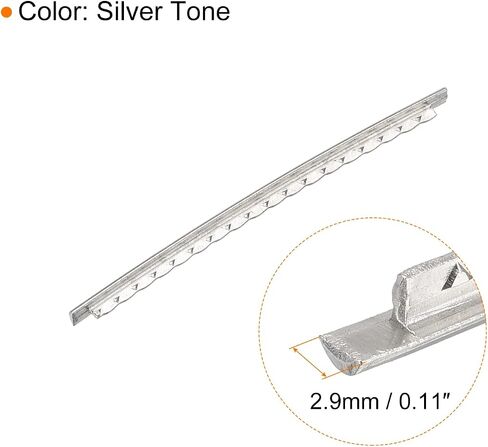 Electric Bass Fret Wire Guitar Fretboard 24 Fret 2.9mm Silver Tone for Bass Fingerboard Replacement, Pack of 24 in Saudi Arabia