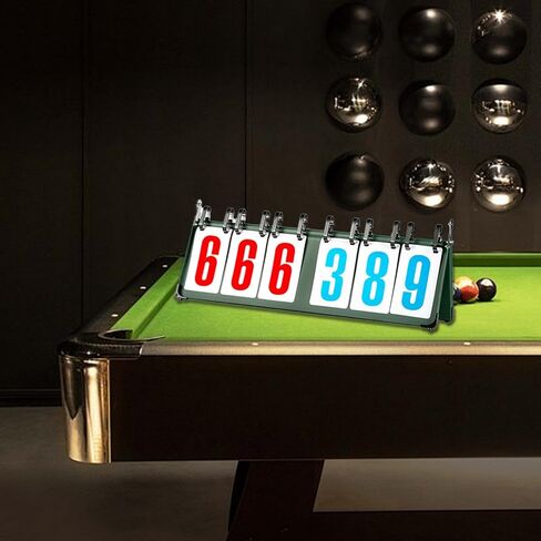 pistro Tabletop Scoreboard Score Flipper 4/5/6 Digit Lightweight Sports Scoreboard Score Keeper for Volleyball Basketball Colleges in Kuwait