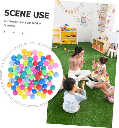 100 قطعة من كرات السحب البلاستيكية المختلطة التعليمية الممتعة من كرات لعبة البنغو لمدارس الحفلات in Kuwait