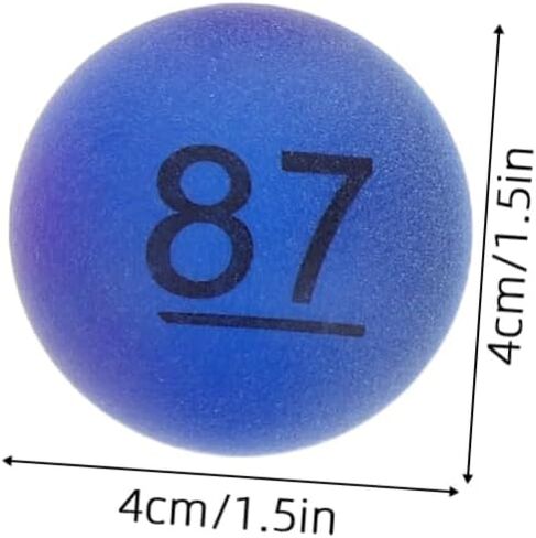 Kisangel 100pcs Lottery Balls Numbers Mixed Table Tennis Balls for Bingo Raffle and School Events in Kuwait