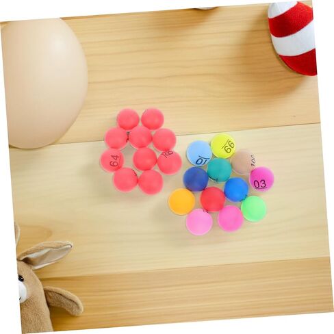 Kisangel 100pcs Lottery Balls Numbers Mixed Table Tennis Balls for Bingo Raffle and School Events in Kuwait