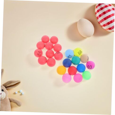 Kisangel 100pcs Lottery Balls Numbers Mixed Table Tennis Balls for Bingo Raffle and School Events in Kuwait