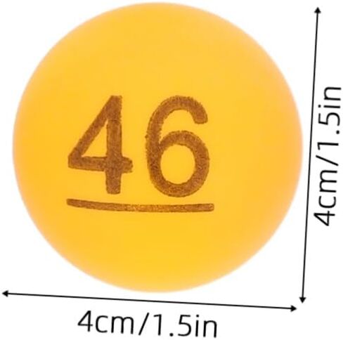 Kisangel 100pcs Lottery Balls Numbers Mixed Table Tennis Balls for Bingo Raffle and School Events in Kuwait