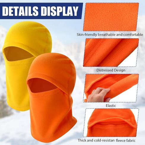 6 Pcs Ski Mask for Men Full Face Cover Winter Warm Fleece Balaclava Windproof Thermal Winter Face Mask Cover in Saudi Arabia