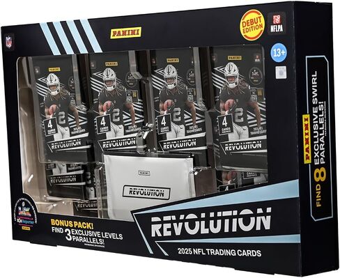 2025 Panini Revolution Football Debut Edition Trading Card Box (6 Autographs Per Box) in Saudi Arabia