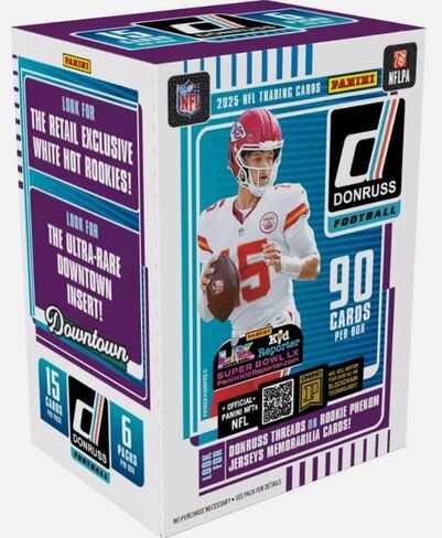 2025 Donruss Football Trading Cards Blaster Box (90 Cards) (Downtown) in Saudi Arabia