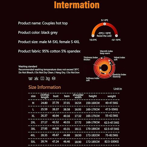 USB Electric Heated Thermal Top for Women Men, Heating Shirts Fleece Lined for Winter Outdoor (No Battery) in Saudi Arabia