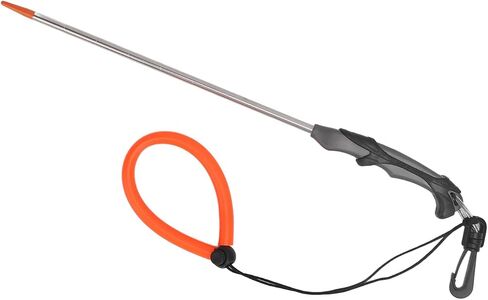 Scuba Diving Stick 316 Stainless Steel Noise Maker Lobster Tickle Stick Pointer Rod with Scale Lanyard Buckle Gray Handle for Underwater Snorkeling in Saudi Arabia
