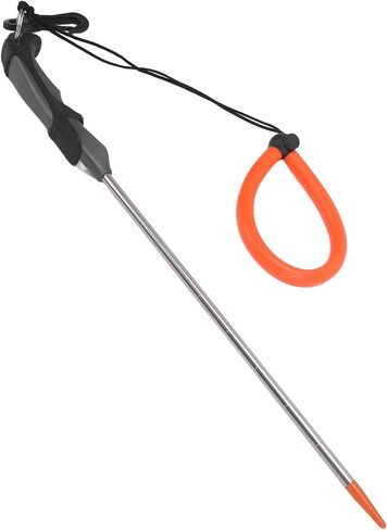 Scuba Diving Stick 316 Stainless Steel Noise Maker Lobster Tickle Stick Pointer Rod with Scale Lanyard Buckle Gray Handle for Underwater Snorkeling in Saudi Arabia