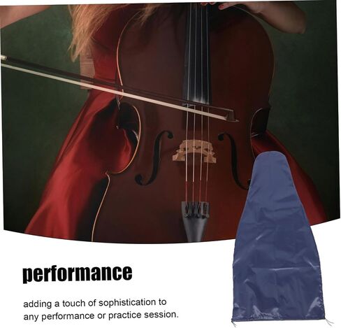 Portable Cello Cover Protector Dustproof Cello Protection Sleeve Waterproof Anti-Scratch Cover for Adjustable Size Suitable for Home and Travel in Saudi Arabia