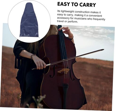 Portable Cello Cover Protector Dustproof Cello Protection Sleeve Waterproof Anti-Scratch Cover for Adjustable Size Suitable for Home and Travel in Saudi Arabia