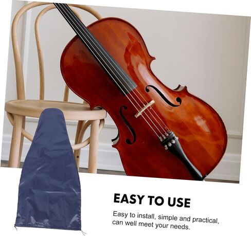 Portable Cello Cover Protector Dustproof Cello Protection Sleeve Waterproof Anti-Scratch Cover for Adjustable Size Suitable for Home and Travel in Saudi Arabia