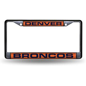 Rico Industries NFL Fan Shop Laser Cut Inlaid Standard Chrome License Plate Frame in Kuwait