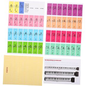 BESPORTBLE 2pcs Piano Keyboard Stickers Piano Accessories Easy to Read Made for Beginners in Kuwait