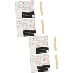 BESPORTBLE Colorful Piano Keyboard Stickers 88-Key Decals for Beginners 2-Piece Set of Piano Introductory Stickers for Easy Learning in Kuwait