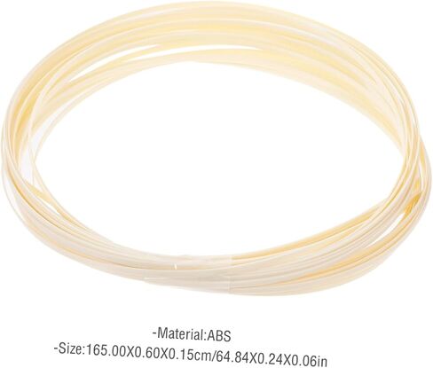 Generic 10pcs White Abs Guitar Binding Strips Edge Protectors for Acoustic Guitar Body Decor Scratch Resistant Stylish Trim in Saudi Arabia