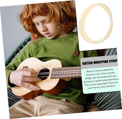 Generic 10pcs White Abs Guitar Binding Strips Edge Protectors for Acoustic Guitar Body Decor Scratch Resistant Stylish Trim in Saudi Arabia