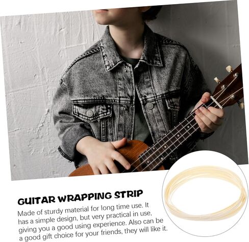 10pcs Abs Guitar Binding Strips White Guitar Edge Protector for Acoustic Scratch-resistant Inlay Decor Easy Installation in Saudi Arabia