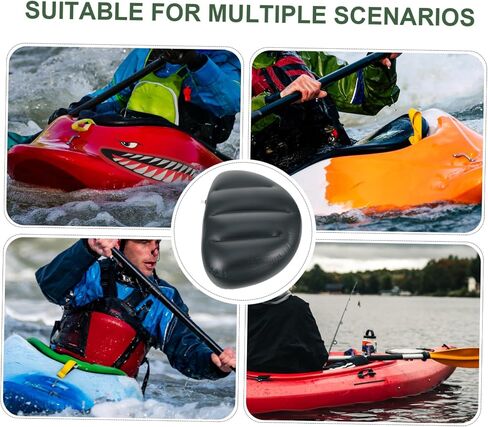 Milisten 2pcs PVC Fishing Seat Cushion for Kayak and Boat Waterproof Padded Fishing Pad Backrest Portable Chair for Outdoor Adventure in Saudi Arabia