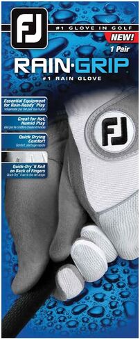 FootJoy Women's RainGrip Prior Generation Golf Gloves, Pair, White Large in Kuwait