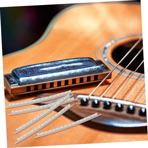 VANZACK 40Pcs Reliable Guitar Fret White Copper Electric Guitar Frets Durable Luthier Tools for Acoustic Electric Guitars Compact Resistant Design in Saudi Arabia