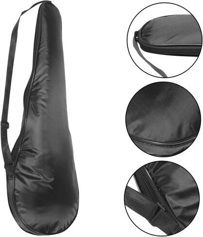 Milisten Adjustable Shoulder Strap Tennis Racket Bag Lightweight Padded Badminton Protection Pouch Waterproof Wear-resistant Single Racket Carrier for Men and Women for Travel and Sports in Saudi Arabia