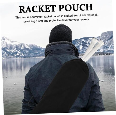 Toyvian Badminton Racket Cover Bag Single Shoulder Durable Pouch for Easy Carrying Spacious Design for Multiple Racquets for Outdoor and Indoor Sports in Saudi Arabia