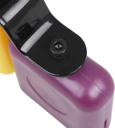 WALFRONT Bicolor Cowbell for Drum Set High and Low Tones Purple and Yellow Cowbell Percussion Instrument Accessories for Drummers in Saudi Arabia
