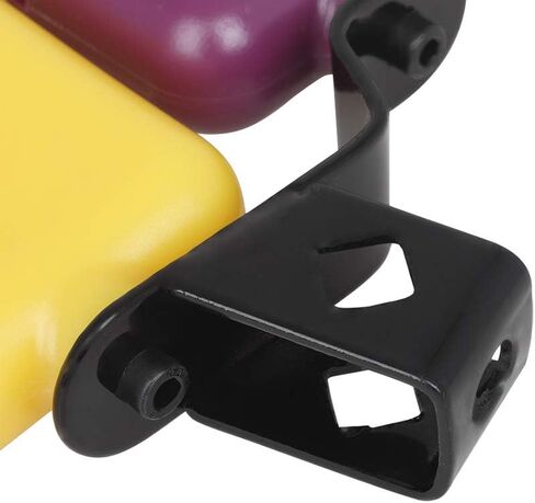 WALFRONT Bicolor Cowbell for Drum Set High and Low Tones Purple and Yellow Cowbell Percussion Instrument Accessories for Drummers in Saudi Arabia