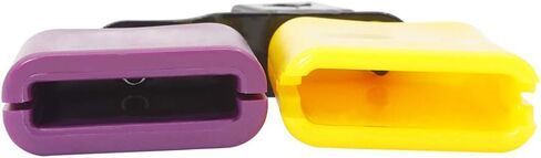 WALFRONT Bicolor Cowbell for Drum Set High and Low Tones Purple and Yellow Cowbell Percussion Instrument Accessories for Drummers in Saudi Arabia