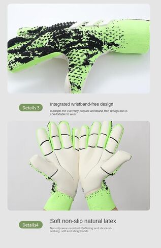 Soccer Goalkeeper Gloves Goalie Training Gloves Strong Grip Anti-Slip and Breathable for Adults and Children in Kuwait