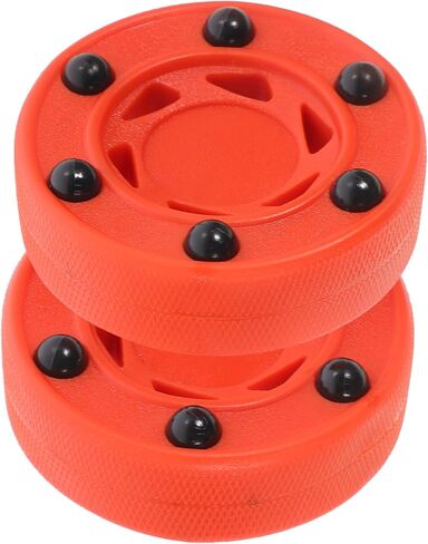 2pcs Inline Hockey Pucks for Street Hockey Training Sturdy Practice Pucks for Boys and Girls and Adults for Outdoor Games in Saudi Arabia
