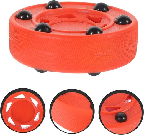 2pcs Inline Hockey Pucks for Street Hockey Training Sturdy Practice Pucks for Boys and Girls and Adults for Outdoor Games in Saudi Arabia
