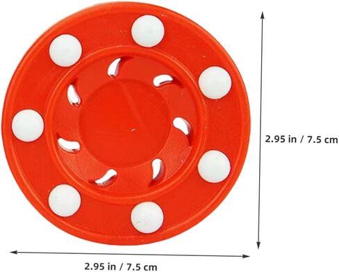 VANZACK قطعتان من كرات الهوكي الدوارة مجموعة كرات هوكي الشوارع البلاستيكية القوية للرياضات الخارجية تعمل على تحسين مهارات التعامل مع العصي والتمرير للألعاب in Kuwait