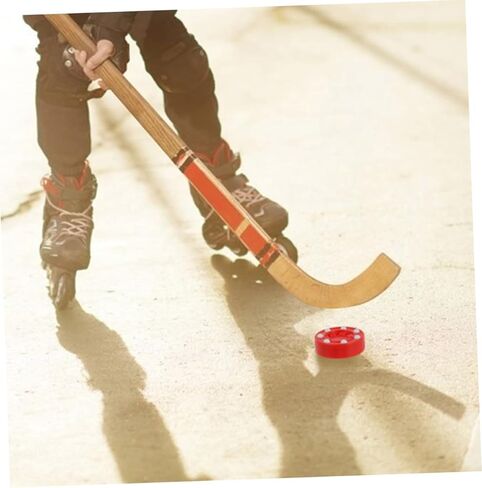 VANZACK قطعتان من كرات الهوكي الدوارة مجموعة كرات هوكي الشوارع البلاستيكية القوية للرياضات الخارجية تعمل على تحسين مهارات التعامل مع العصي والتمرير للألعاب in Kuwait