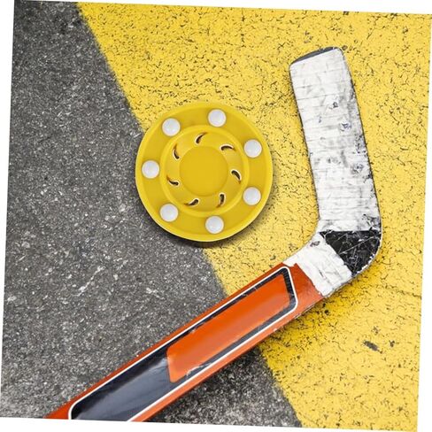 VANZACK قطعتان من كرات الهوكي الدوارة مجموعة كرات هوكي الشوارع البلاستيكية القوية للرياضات الخارجية تعمل على تحسين مهارات التعامل مع العصي والتمرير للألعاب in Kuwait