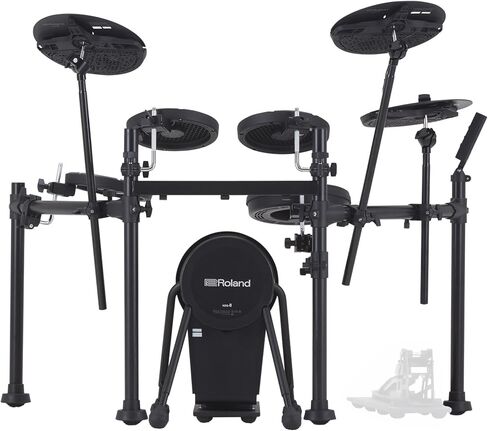 Roland VQD106 V-Drums Quiet Design Kit Bundle with Cable, Drumsticks, Drumstick Bag, and Austin Bazaar Polishing Cloth in Saudi Arabia