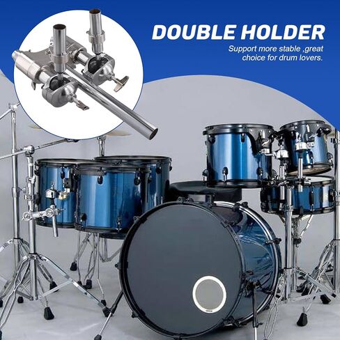 Drum Mount Clamp Holder Rack Drum Holder Bracket Support for Drummer Drum Percussion Instrument Replacement Accessory in Saudi Arabia