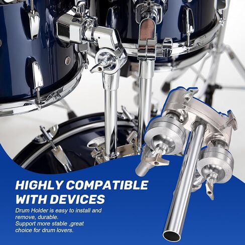 Drum Mount Clamp Holder Rack Drum Holder Bracket Support for Drummer Drum Percussion Instrument Replacement Accessory in Saudi Arabia