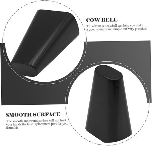 2pcs Cowbell Drum Kit Accessory Percussion Instrument for Drum Smooth Design for Concerts Parties and Gatherings in Saudi Arabia