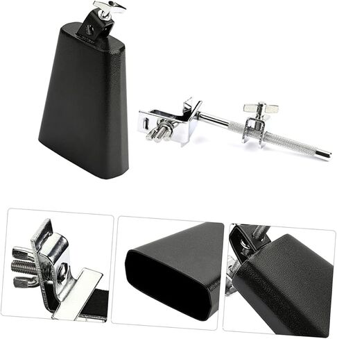 Yardwe Cowbell Drum Set ملحق المشبك WC51B Cowbell لآلة الإيقاع، قوي وخفيف الوزن مناسب لمجموعات الطبول والأداء الموسيقي in Saudi Arabia