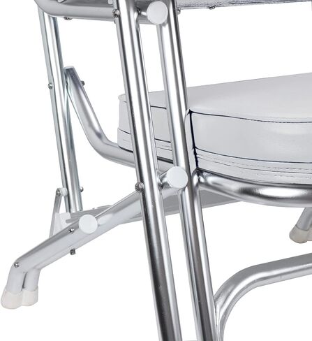 Premium Folding Deck Chair Boat Seat, White in Saudi Arabia