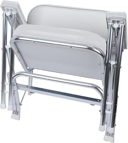 Premium Folding Deck Chair Boat Seat, White in Saudi Arabia