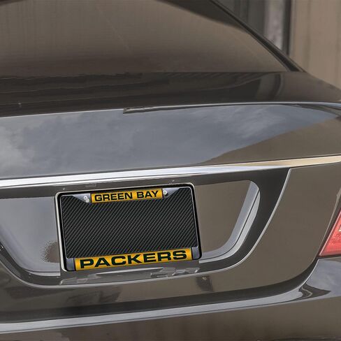 Rico Industries NFL Fan Shop Laser Cut Inlaid Standard Chrome License Plate Frame in Saudi Arabia