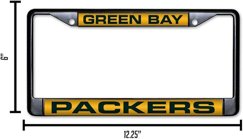 Rico Industries NFL Fan Shop Laser Cut Inlaid Standard Chrome License Plate Frame in Saudi Arabia