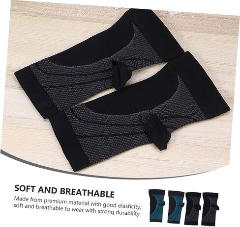 Vaguelly 2 Pairs Compression Foot Fascia Socks for Pain Relief Elastic Ankle Support Sleeves for Plantar Fasciitis Sports Recovery in Saudi Arabia