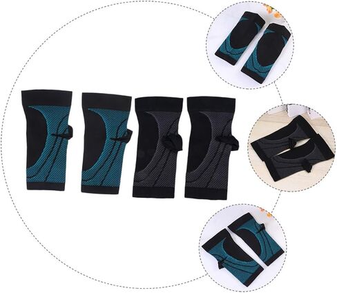 Vaguelly 2 Pairs Compression Foot Fascia Socks for Pain Relief Elastic Ankle Support Sleeves for Plantar Fasciitis Sports Recovery in Saudi Arabia